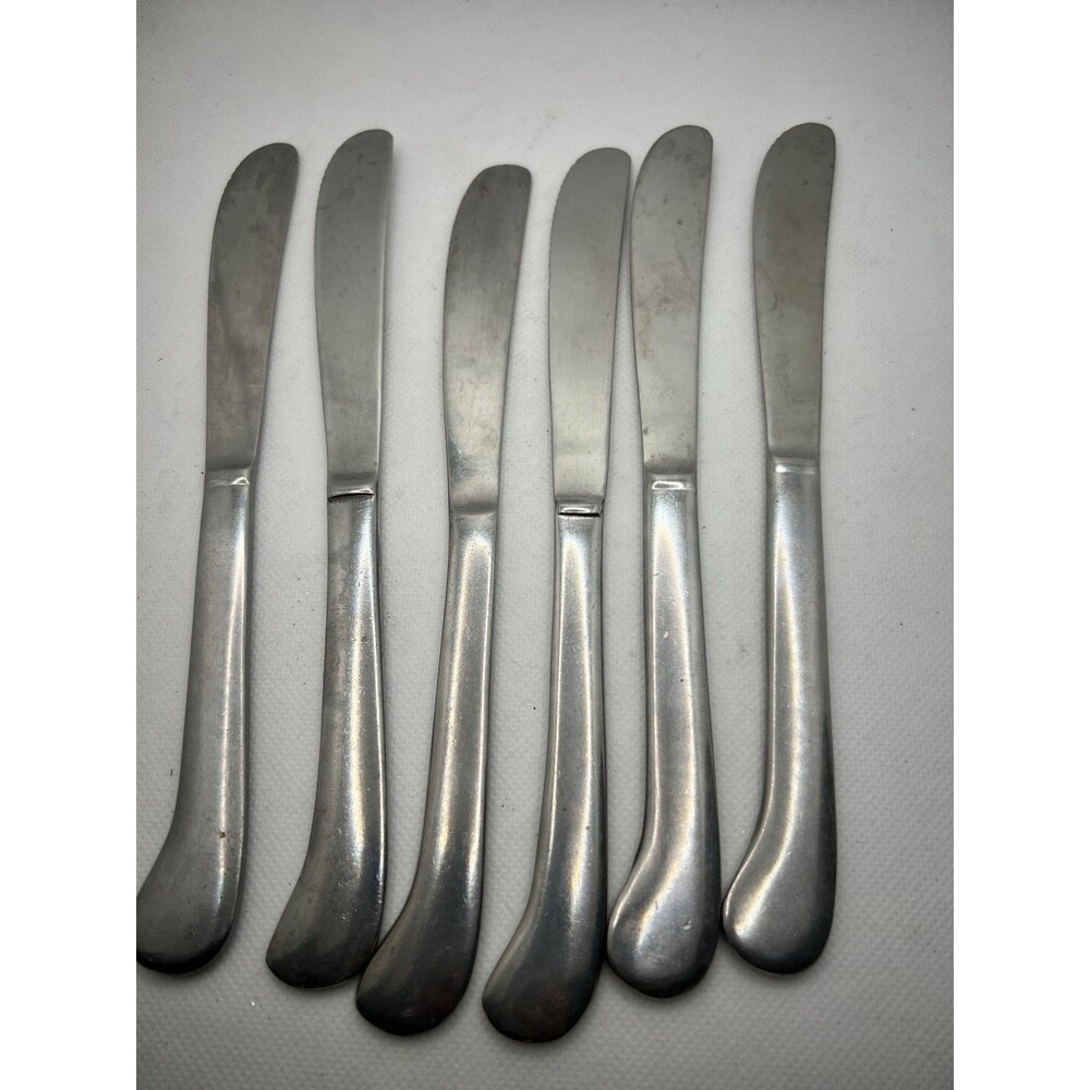 7 VOLLRATH JAPAN Stainless Steel 8 1/2" Dinner 6 Knives Japan serrated a6